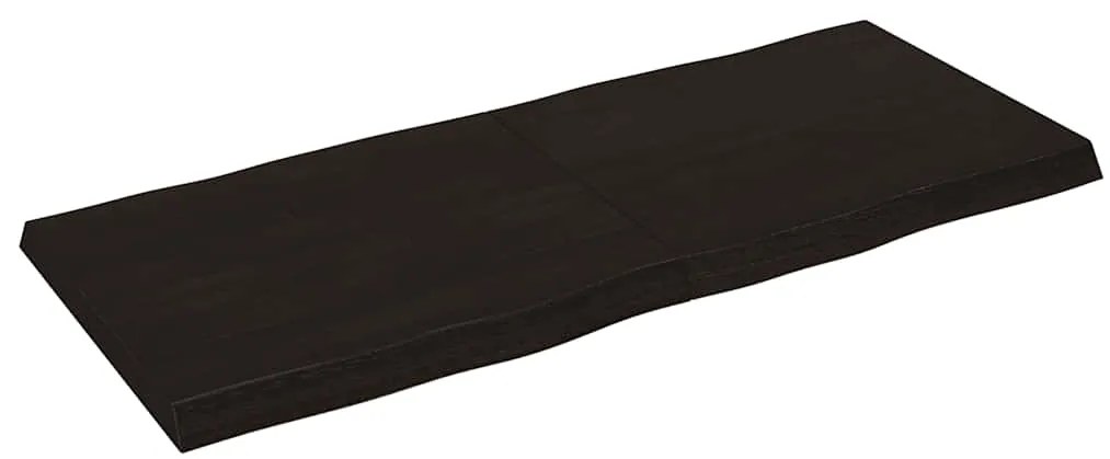 vidaXL Επιφ Τραπεζιού Αν Καφέ 140x60x(2-6)εκ.Ακατέργ. Μασίφ Ξύλο Δρυός