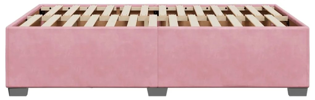 vidaXL Πλαίσιο Κρεβατιού Ροζ 120 x 200 εκ. Βελούδινο