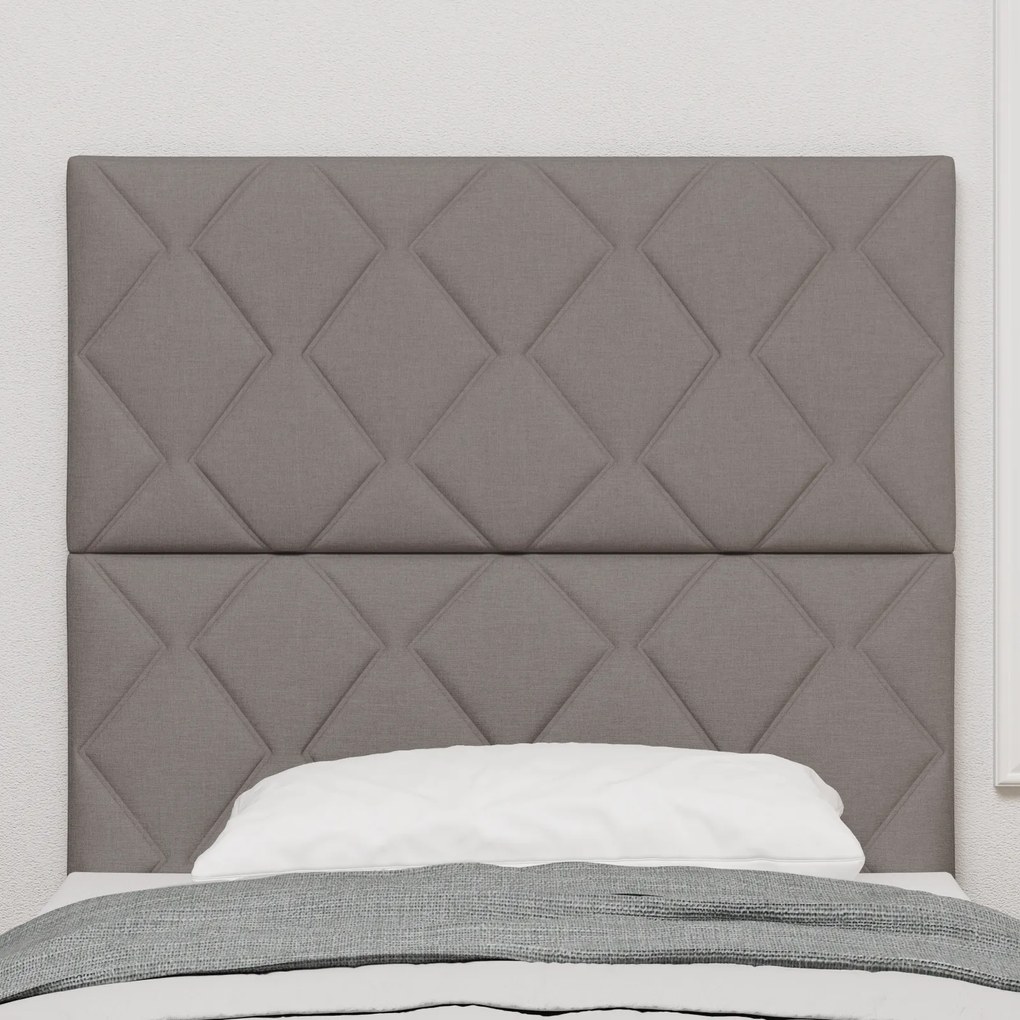 vidaXL Υφασμάτινο Κεφαλάρι Geometric με κεφαλάρι Taupe 100 cm ύφασμα