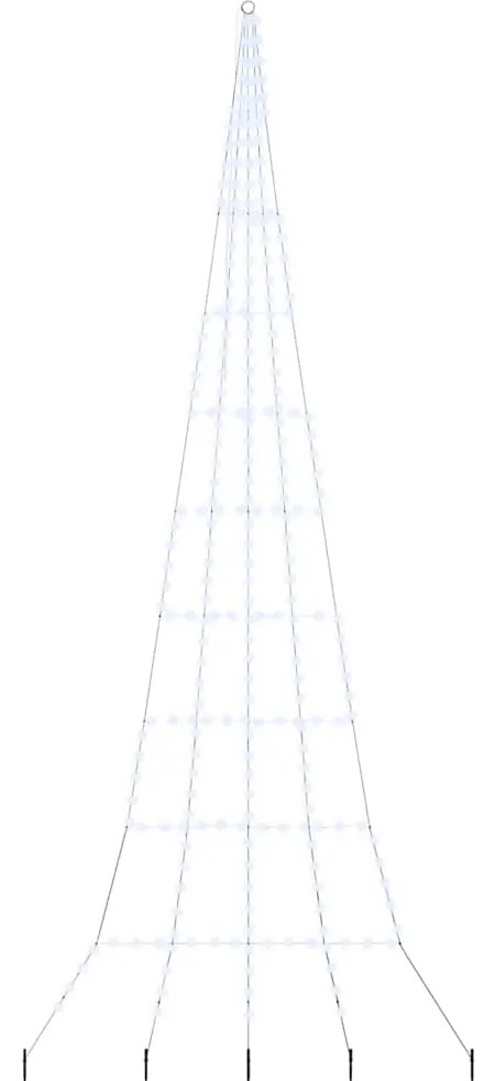 vidaXL Χριστουγεννιάτικο Δέντρο LED με Σφήνες Εδάφους 511 εκ Μέταλλο