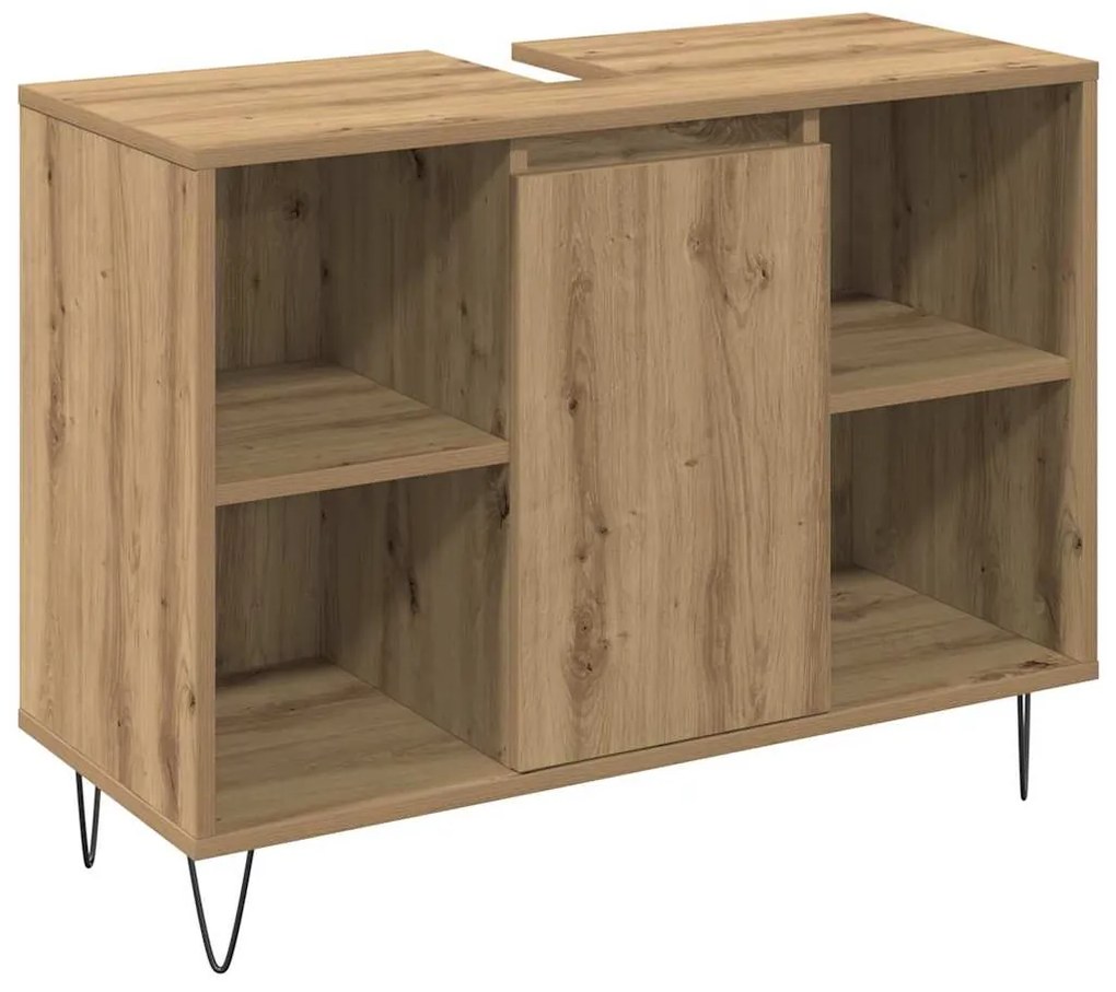 vidaXL Σετ Επίπλων Μπάνιου με πόρτα 3 pcs Artisan Oak 30 x 30 x 180 cm