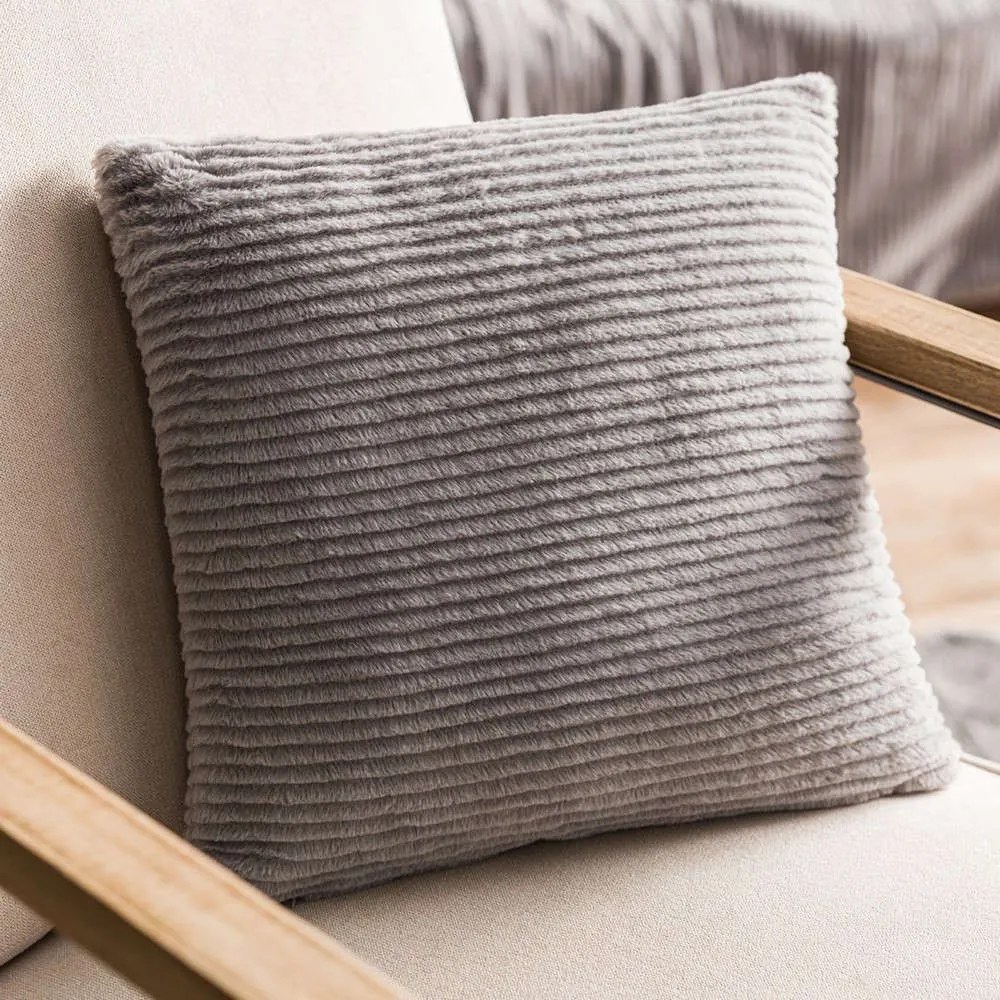 Μαξιλαροθήκη Διακοσμητική Softy 478/15 Grey Gofis Home 43X43 43x43cm Πολυέστερ