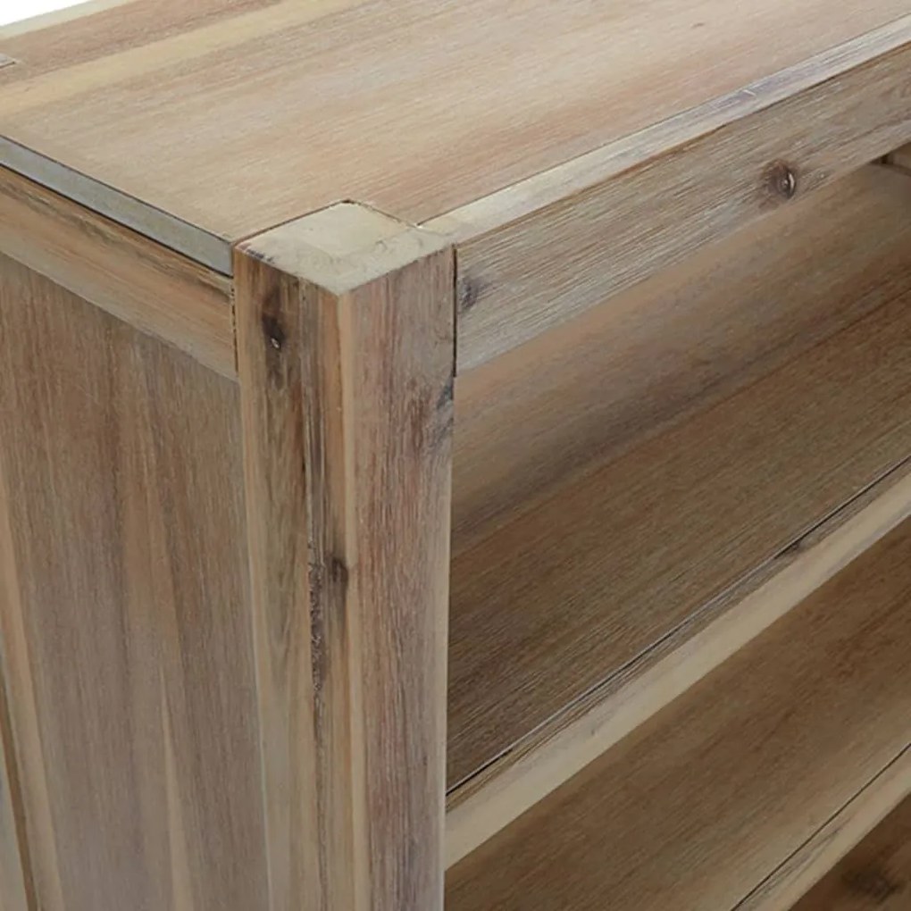 vidaXL Βιβλιοθήκη με 7 Επίπεδα 80 x 30 x 200 εκ. Μασίφ Ξύλο Ακακίας