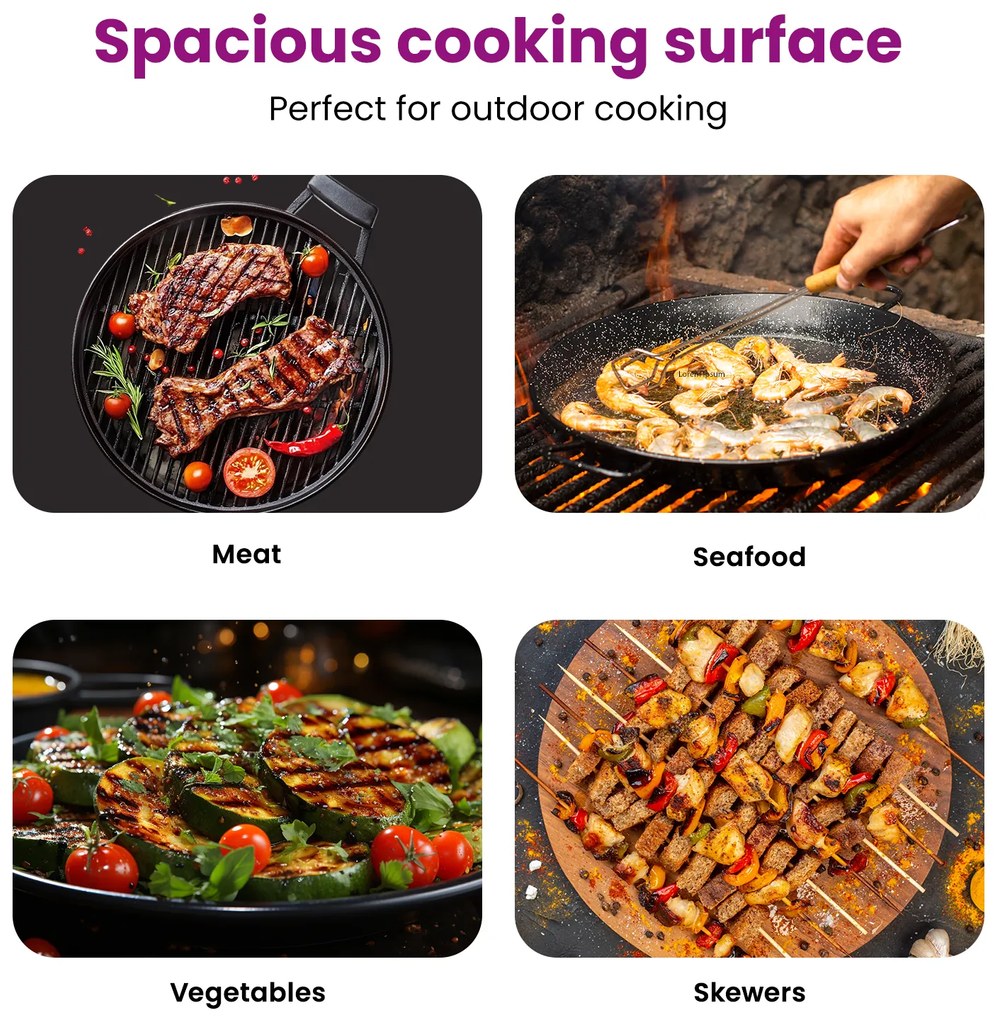 vidaXL Ψησταριά BBQ με Λαβές Ορθογώνια 47x32,5 εκ 304 Ανοξείδωτο Ατσάλι