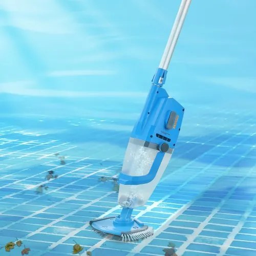 VEVOR Pool Vacuum 26 GPM Rechargeable Pool Cleaner Max. 1H with Extension Pole