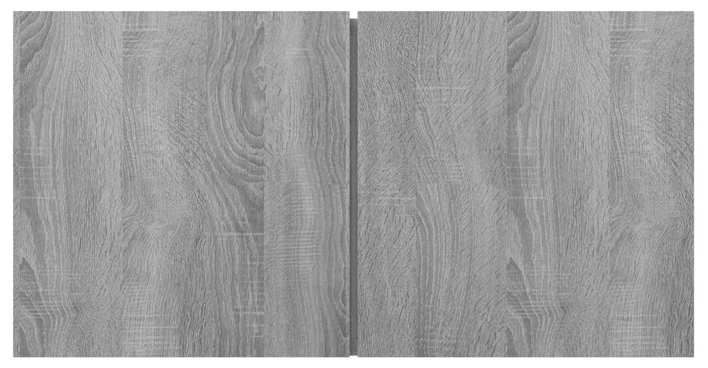 vidaXL Έπιπλα Τηλεόρασης Κρεμαστά 2 τεμ. Γκρι 60x30x30 εκ. Επεξ. Ξύλο