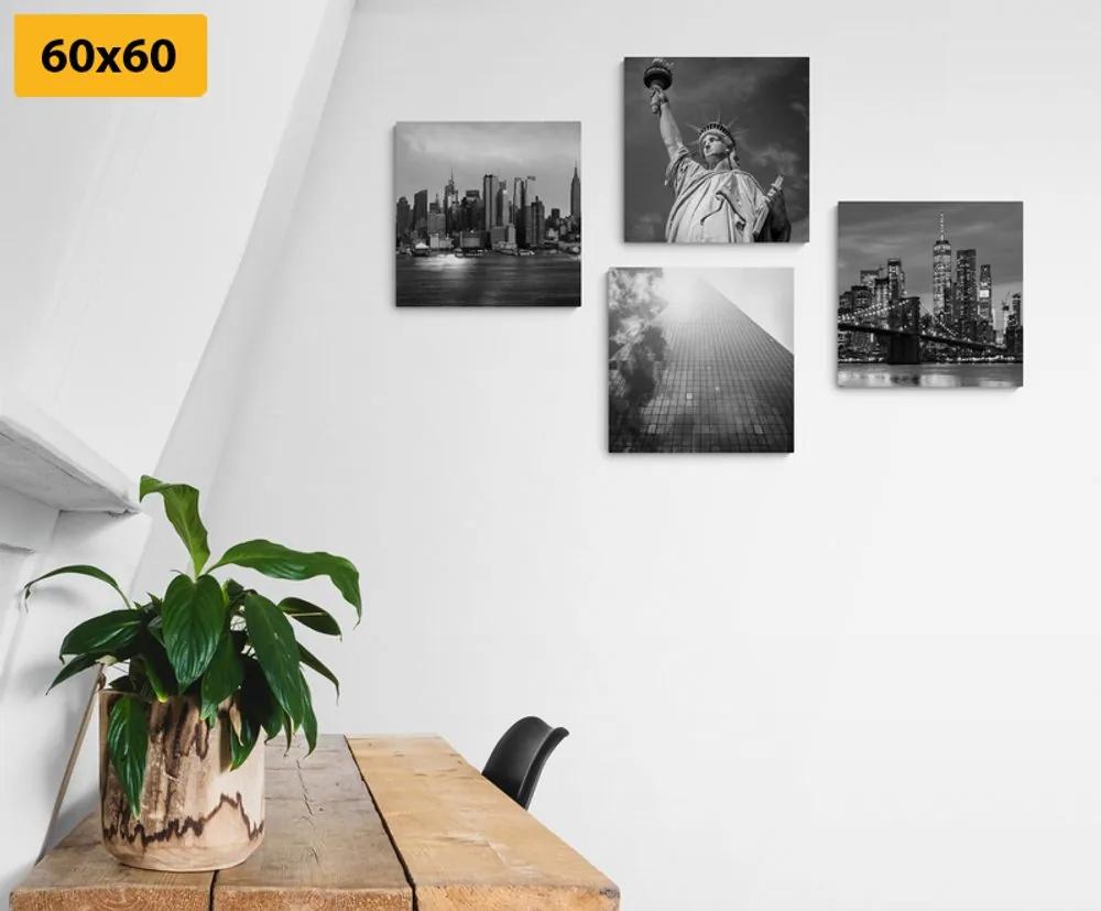 Σετ ασπρόμαυρων εικόνων Νέα Υόρκη - 4x 60x60
