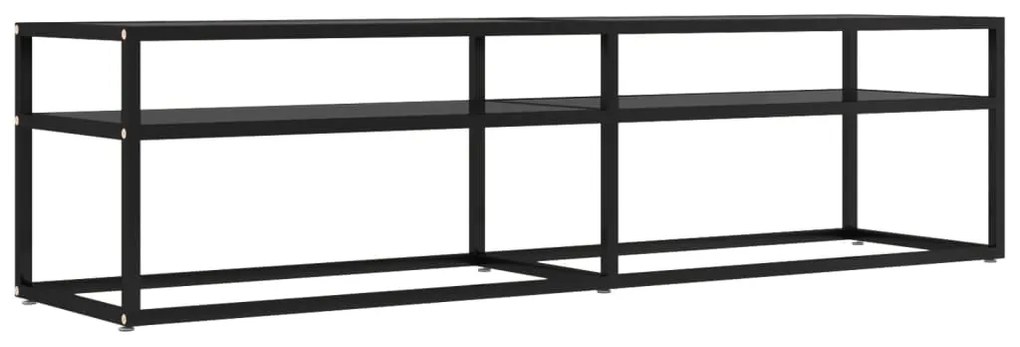 Έπιπλο Τηλεόρασης Μαύρο 160 x 40 x 40,5 εκ. από Γυαλί Ασφαλ. 331719