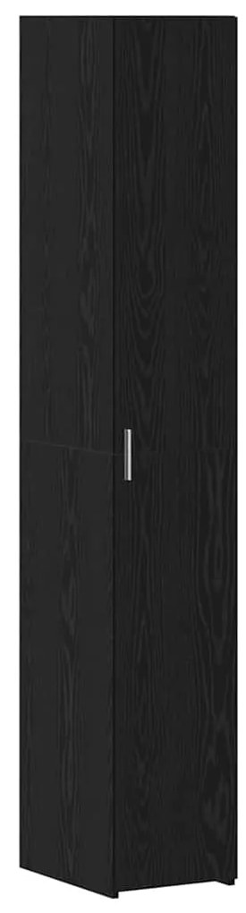 vidaXL Ντουλάπι αποθήκευσης 3 pcs Μαύρη Οξυά 30 x 42,5 x 225 εκ