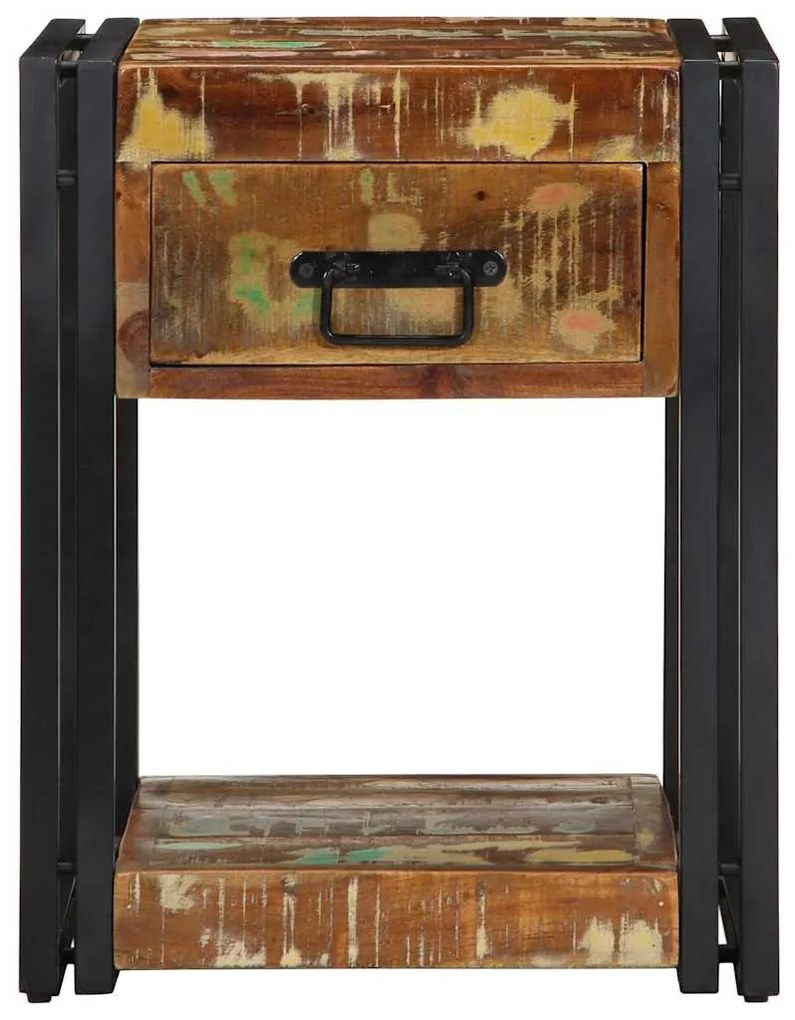 vidaXL Κομοδίνο 2 pcs 40 x 35 x 50 εκ. Μασίφ ανακυκλωμένο ξύλο
