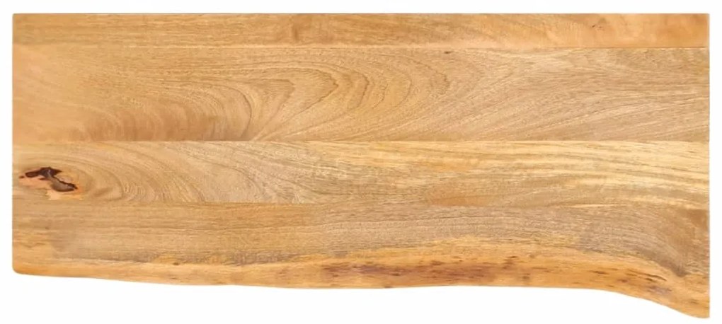 vidaXL Επιφάνεια Τραπεζιού 70x40x2,5 εκ. Live Edge Μασίφ Ξύλο Μάνγκο