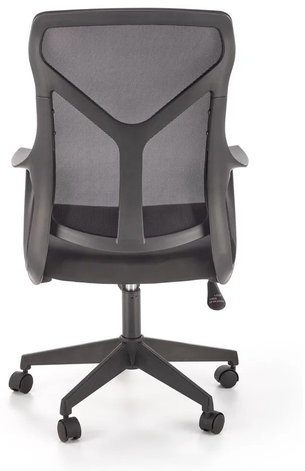 Καρέκλα γραφείου Houston 1301, Μαύρο, 104x61x67cm, 12 kg, Με μπράτσα, Με ρόδες, Μηχανισμός καρέκλας: Κλίση | Epipla1.gr