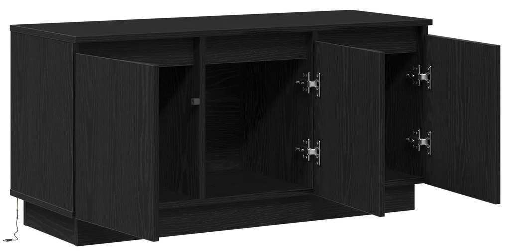 vidaXL Βάση Τηλεόρασης Μαύρη 100x38x49 εκ. Επεξεργασμένο Ξύλο