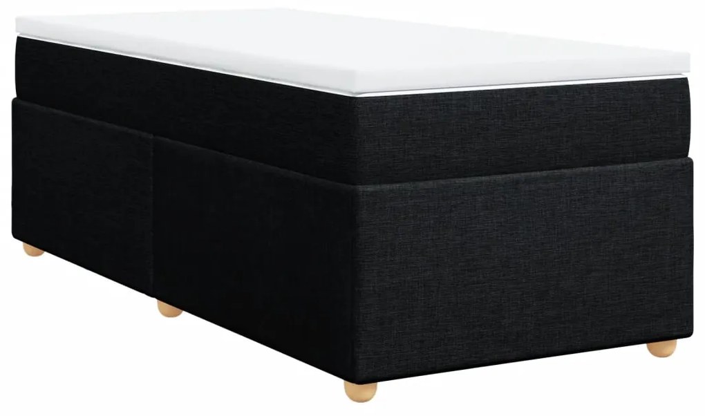 ΚΡΕΒΑΤΙ BOXSPRING ΜΕ ΣΤΡΩΜΑ ΜΑΥΡΟ 90X190 ΕΚ.ΥΦΑΣΜΑΤΙΝΟ 3285340