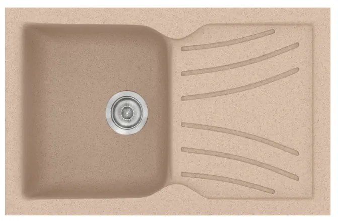 Sanitec Classic 337 Granite Sand Ένθετος Νεροχύτης 45cm