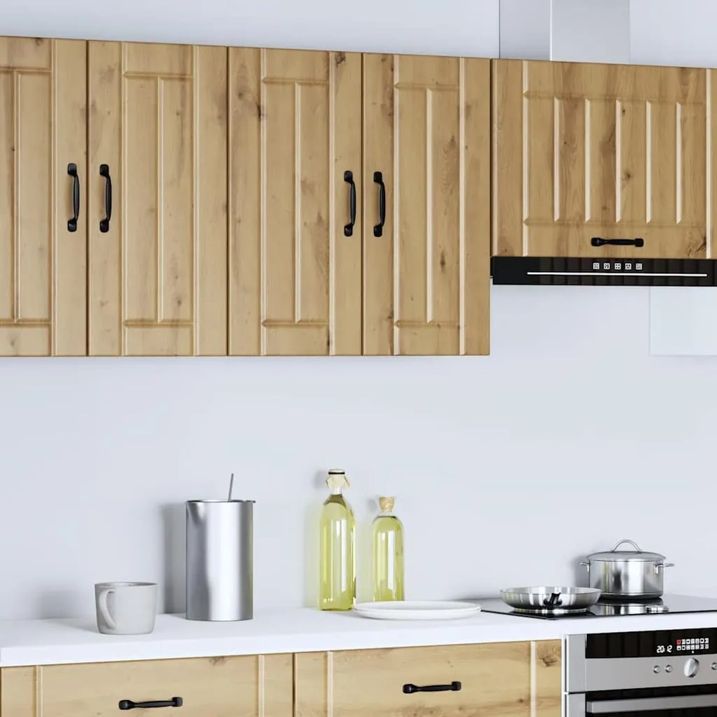 ντουλάπι τοίχου κουζίνας "Lucca" Artisan Oak Engineered Wood - Καφέ