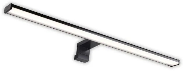 Adeleq Φωτιστικό LED Λουτρού Αλουμινίου PC 40cm 8W IP44 4000K Μαύρο 3-400811
