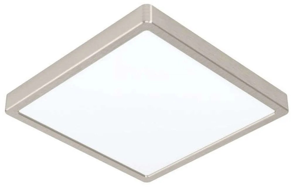 Φωτιστικό Οροφής-Πλαφονιέρα Fueva-Z 98852 28,5x28,5x2,8cm Dimmable Led 19,5W Satin Nickel Eglo Steel,Plastic