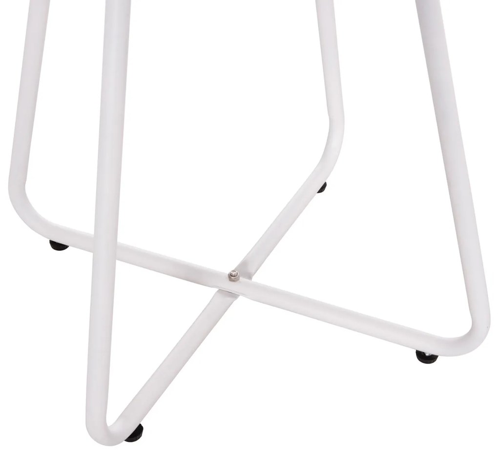 Σετ Κήπου Σαλόνι OREGO 3 τεμ. C21107.02 Αλουμίνιο - Μέταλλο σε Λευκό 58x55x83 εκ.