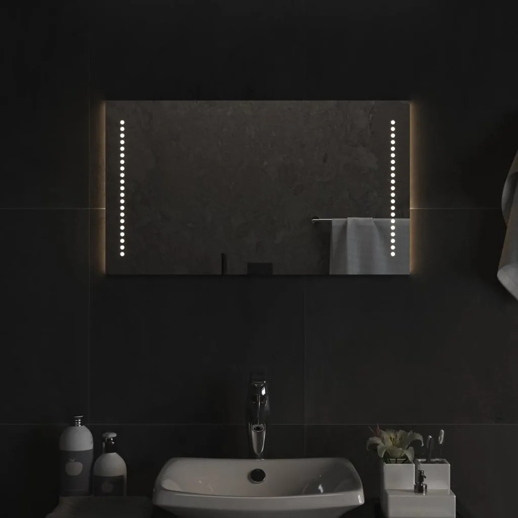 vidaXL Καθρέφτης Μπάνιου με LED 40x70 εκ.