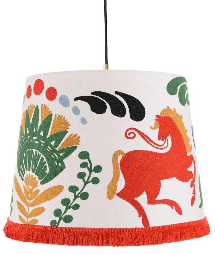 Φωτιστικό Οροφής Horse Parade CL50362 ø35xø45xH30 Orange-Multi MindTheGap Metal, Fabric