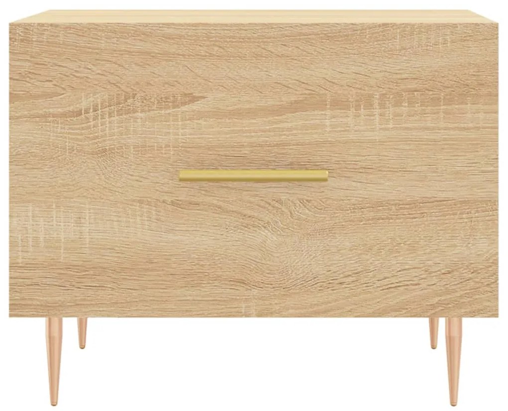 vidaXL Τραπεζάκια Σαλονιού 2 τεμ Sonoma Δρυς 50x50x40 εκ Επεξ. Ξύλο