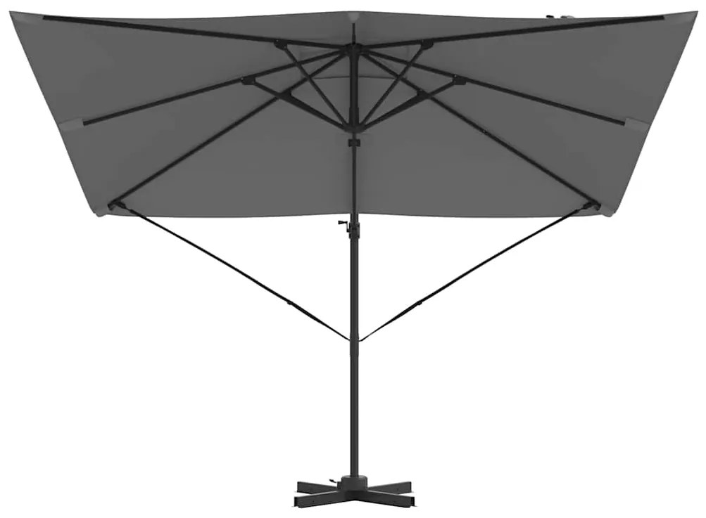 vidaXL Ρώμη Ομπρέλα Ανθρακί 286 x 285 x 265 εκ