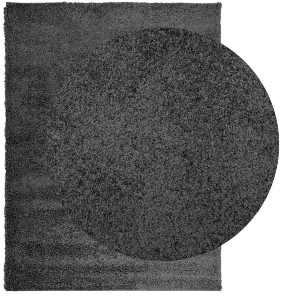 Χαλί Shaggy με Ψηλό Πέλος Μοντέρνο Ανθρακί 240x340 εκ. - Ανθρακί