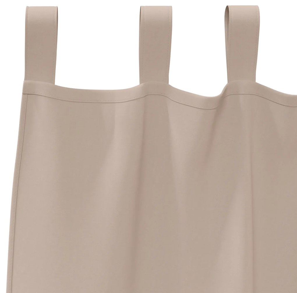 vidaXL Κουρτίνες με κουρτίνες 2 pcs Taupe 245 x 140 εκ. Πολυεστέρας