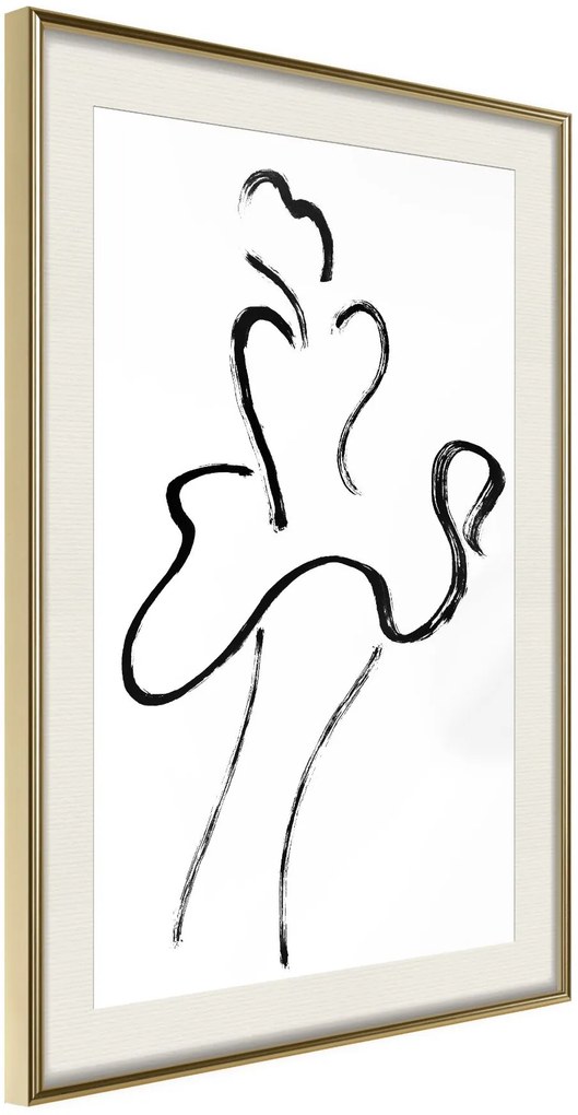 Αφίσα - Marilyn Outline - 20x30 - Χρυσό - Με πασπαρτού