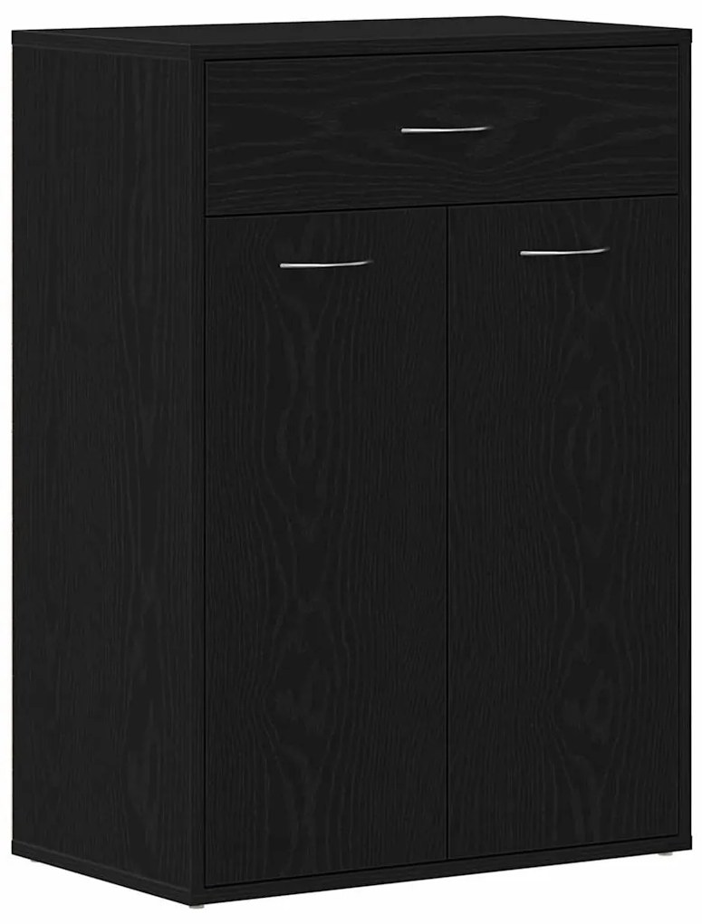 vidaXL Ράφι Παπουτσιών Μαύρη Οξυά 60 x 35 x 84 εκ. Επεξεργασμένο ξύλο