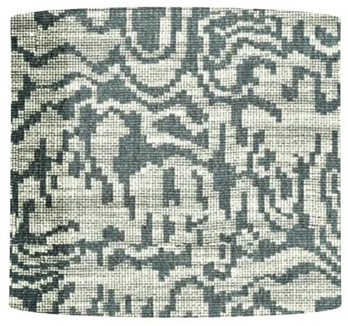 Καπέλο Φωτιστικού 1xE27 Λινό Φ35cm Big Weave Ebb&amp;Flow-SH101116-C-Πετρόλ/Τιρκουάζ SH101116-C