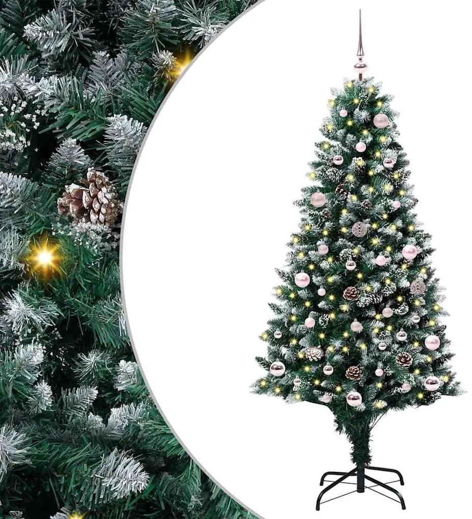 vidaXL Τεχνητό Χριστουγεννιάτικο Δέντρο με 150 LED Πράσινο 150 cm