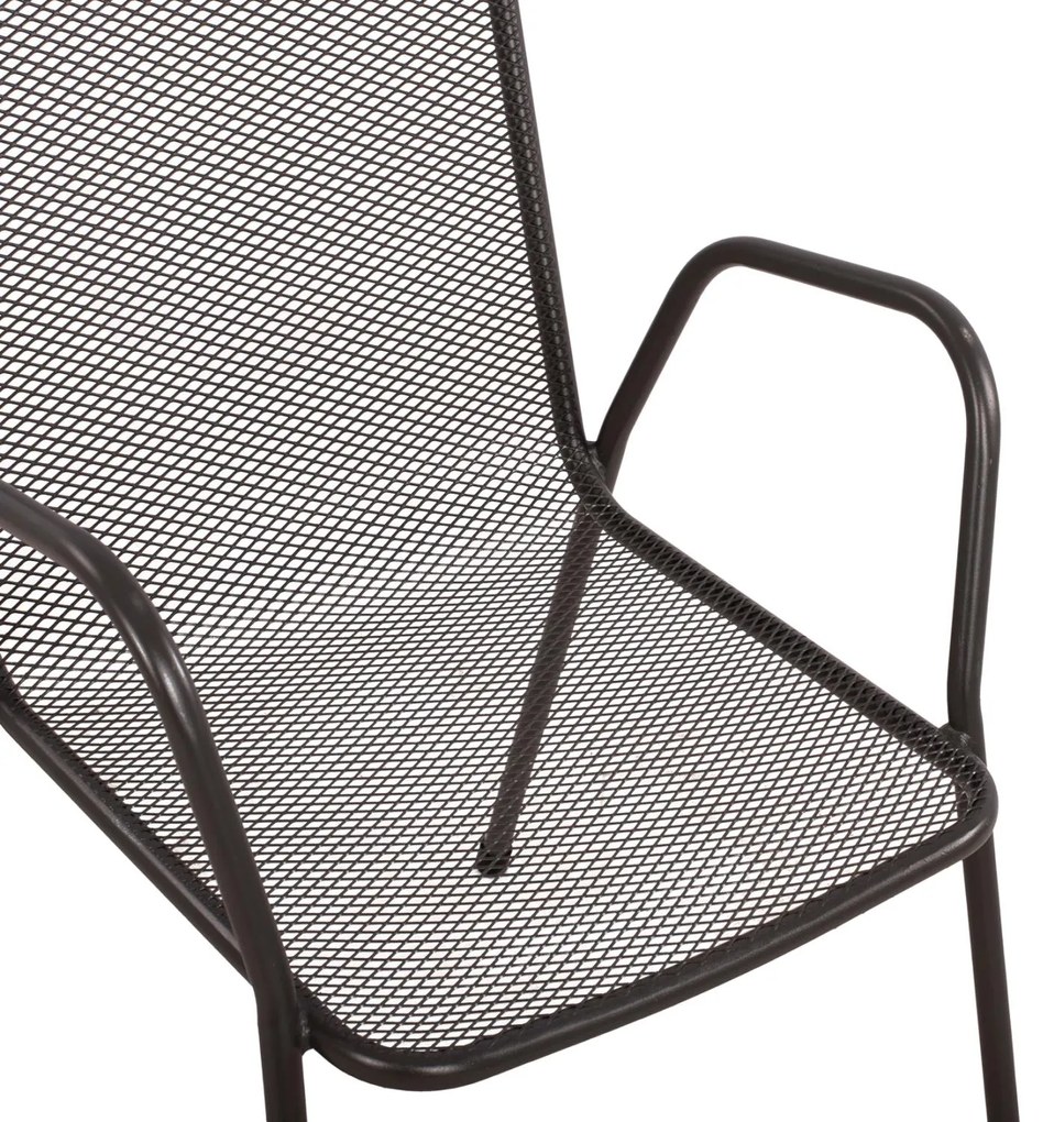 Καρέκλα - Πολυθρόνα ELIJAH C5005.01 Μεταλλική Ανθρακί 54x62x89Υ εκ. 54x62x89 εκ.