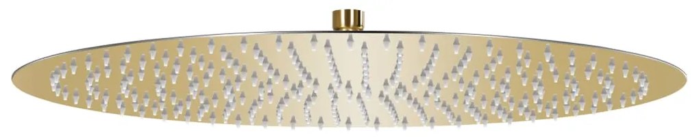 Κεφαλή Nτους Βροχή Στρογγυλή Χρυσή 50 εκ. από Ανοξείδωτο Ατσάλι