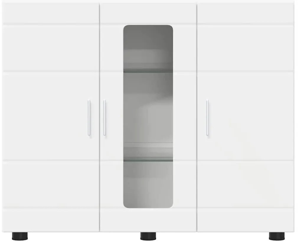 vidaXL Ξύλινο Ντουλάπι Λευκό 88,5 x 30,5 x 73 εκ Επεξεργασμένο ξύλο