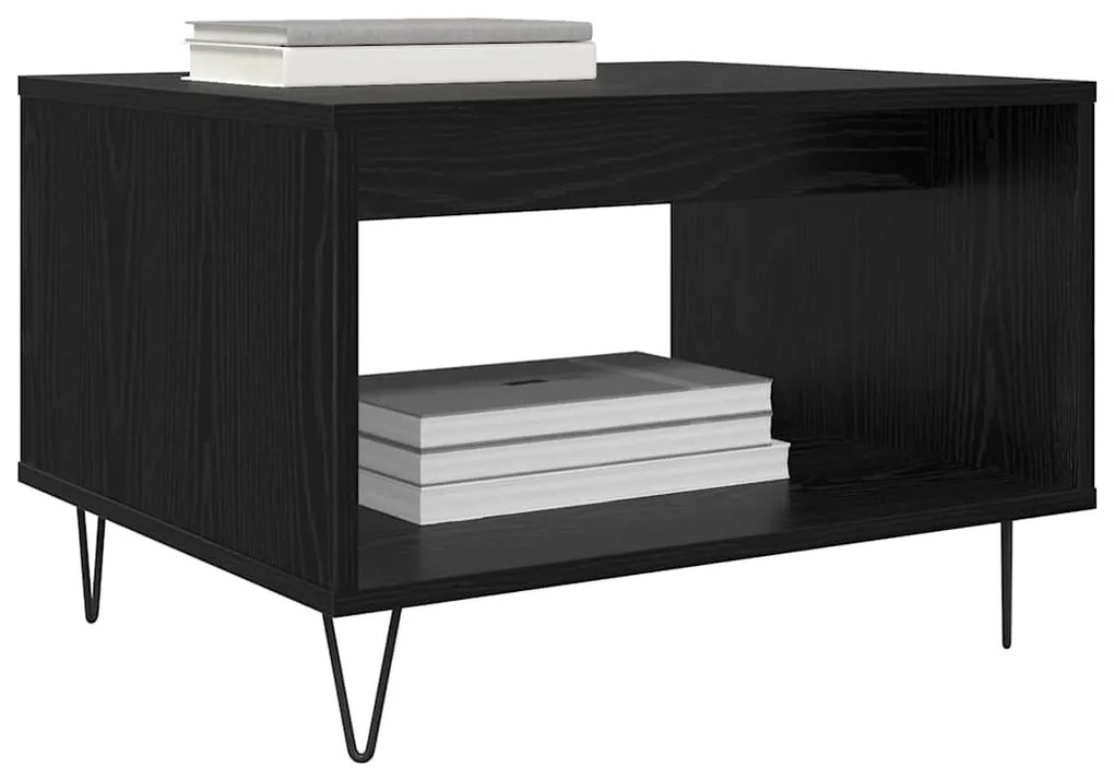 vidaXL Τραπεζάκι σαλονιού Μαύρη δρυς 60 x 50 x 40 εκ