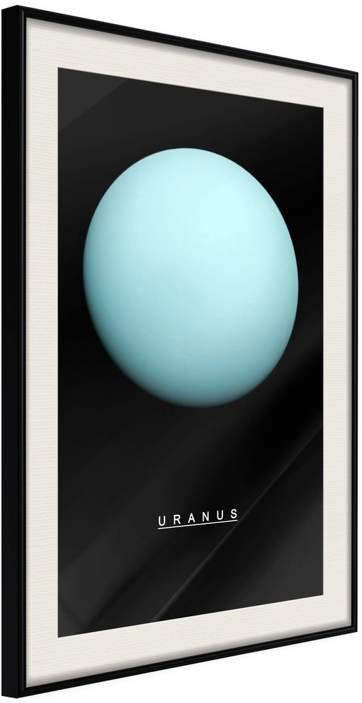 Αφίσα - The Solar System: Uranus - 20x30 - Μαύρο - Με πασπαρτού