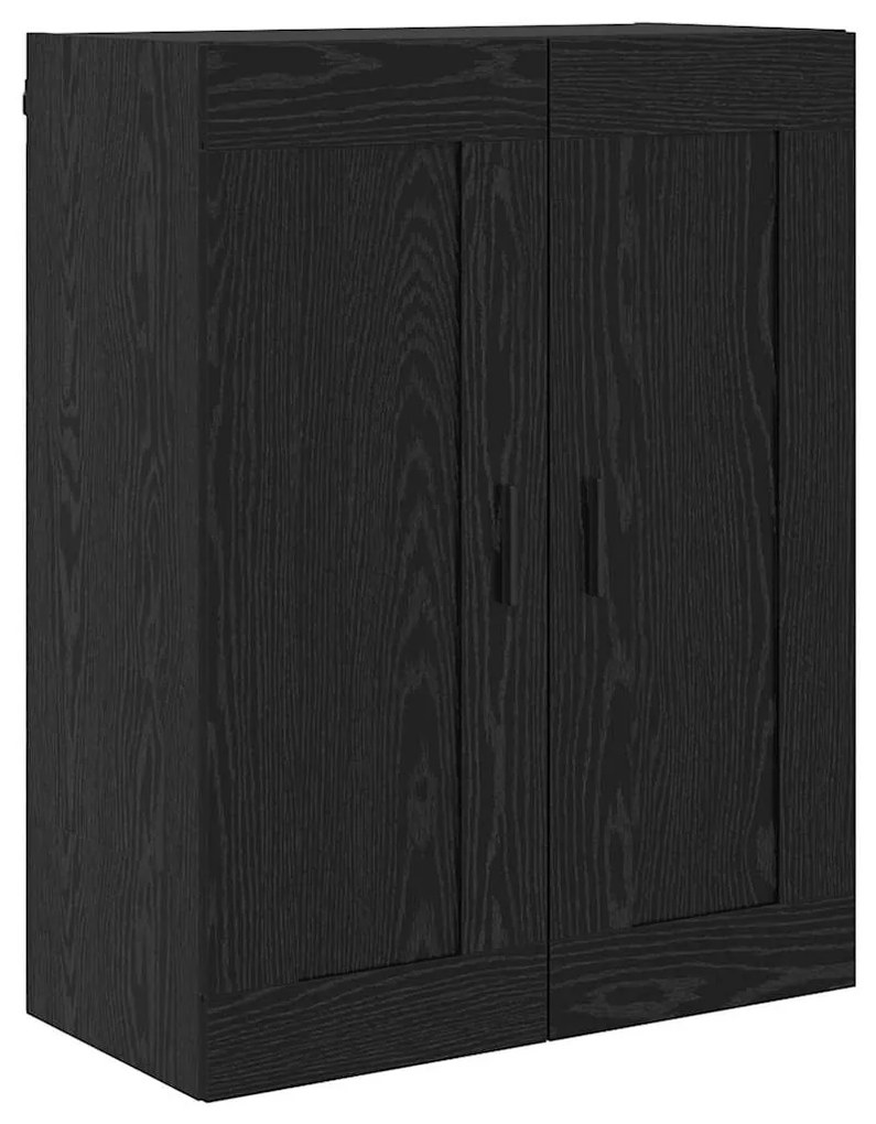 vidaXL Highboard με συρτάρι 2 pcs Μαύρη Οξυά Σύνθετο Ξύλο και Γυαλί