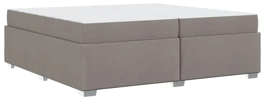 vidaXL Σκελετός Κρεβατιού Taupe 200 x 200 cm ύφασμα