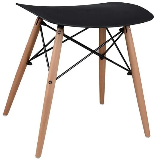 ΣΚΑΜΠΩ ΞΥΛΙΝΑ ΠΟΔΙΑ ΤΟΝΙΑ HM0109.02 ΜΑΥΡΟ 47x34.5x46.5 εκ.