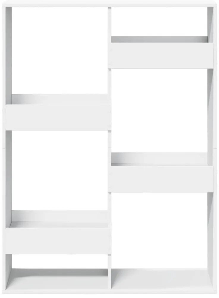 vidaXL Βιβλιοθήκη/Διαχωριστικό Χώρου Λευκό 100x33x135 εκ. Επεξ. Ξύλο