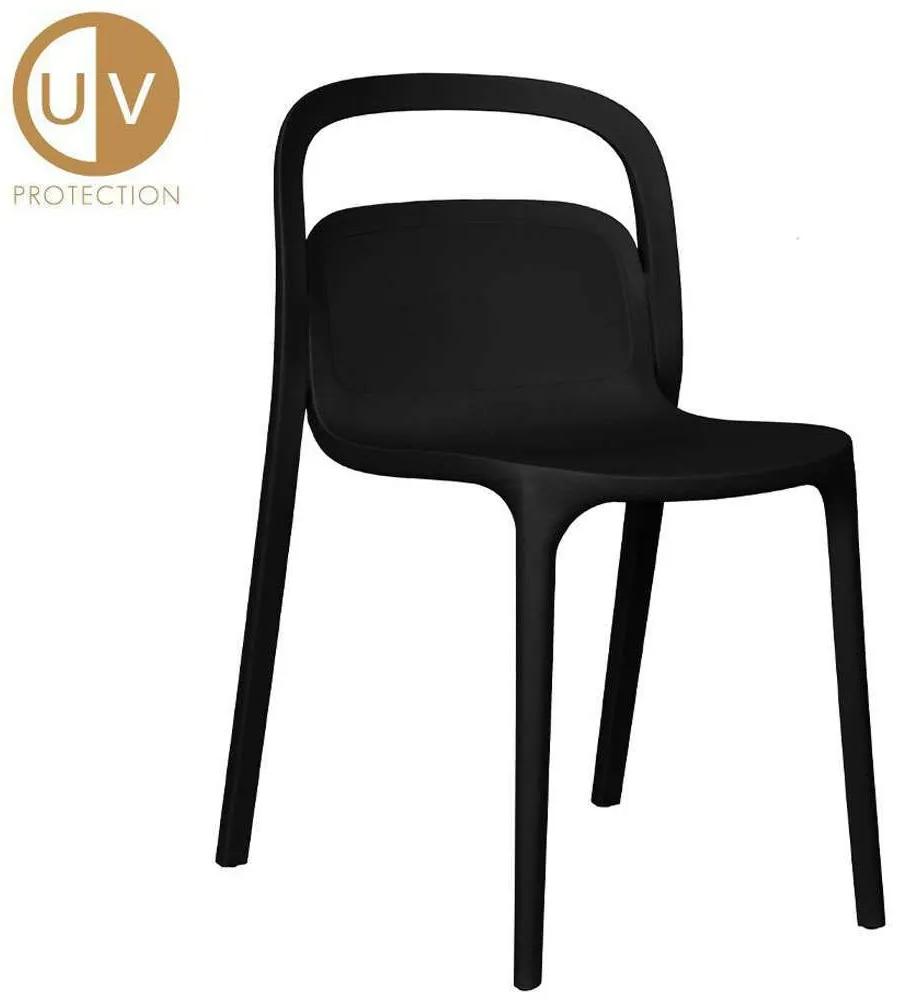 Καρέκλα Smith 27-0177 53x41x80cm Black