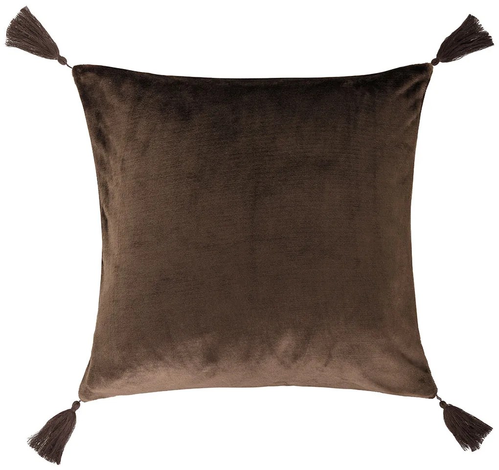 Βελουτέ Διακοσμητικό Μαξιλάρι (50x50) Kentia Stylish Ivanna 04 Brown