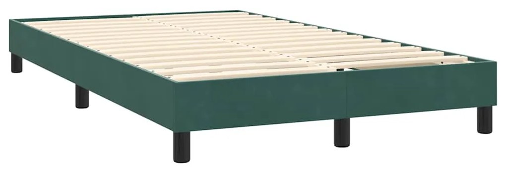 BOX SPRING ΚΡΕΒΑΤΙ ΜΕ ΣΤΡΩΜΑ ΣΚΟΥΡΟ ΠΡΑΣΙΝΟ 120X220CM ΒΕΛΟΥΔΙΝΟ 3316158