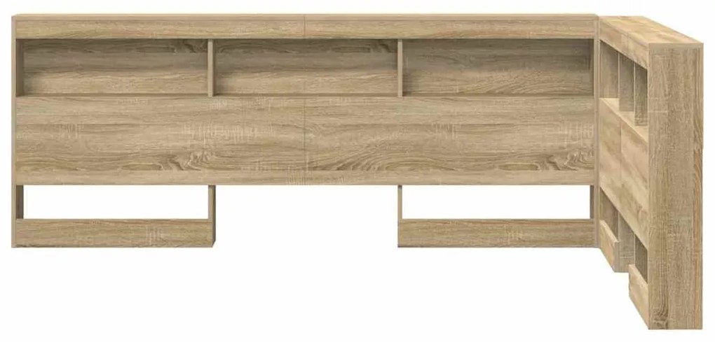 vidaXL Κεφαλάρι Αποθήκης με ράφι Δρύς Sonoma 120 cm Επεξεργασμένο ξύλο