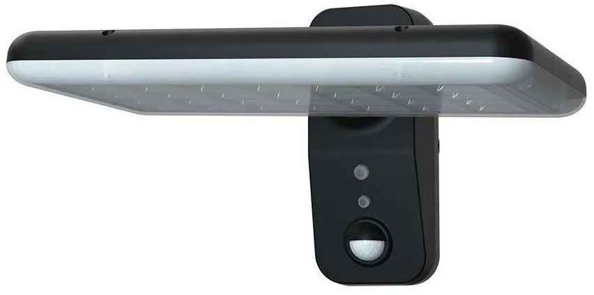 Ηλιακό Επιτοίχιο Φωτιστικό Κήπου LED KEEPER 15W 2000lm IP65 με Αισθητήρα Κίνησης PIR Φυσικό+Ψυχρό Λευκό Μαύρο 10315 VTAC 10315 Μαύρο