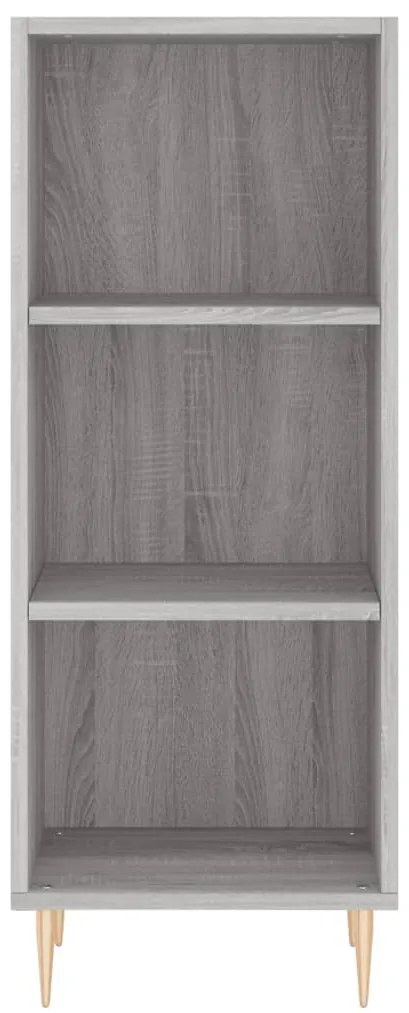 vidaXL Μπουφές Sonoma Γκρι 34,5 x 34 x 180 εκ. από Επεξεργασμένο Ξύλο