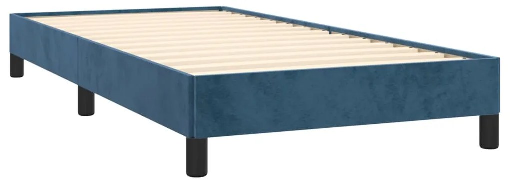 ΚΡΕΒΑΤΙ BOXSPRING ΜΕ ΣΤΡΩΜΑ ΣΚΟΥΡΟ ΜΠΛΕ 90X200 ΕΚ. ΒΕΛΟΥΔΙΝΟ 3141525