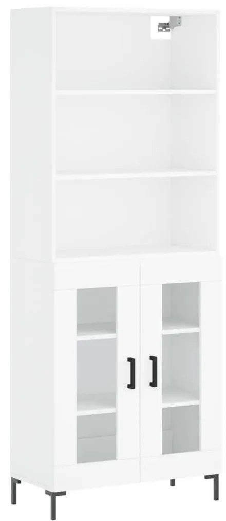 vidaXL Ντουλάπι Λευκό 69,5x34x180 εκ. από Επεξεργασμένο Ξύλο